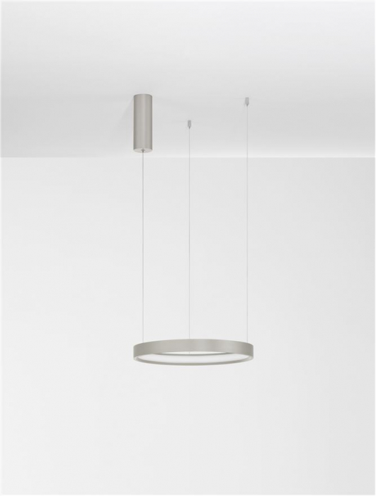 9345614 Lustra Nova Luce PERRINE LED 22W 1540lm 3000K Aluminium & Acrylic Bruched Champagne Silver Dimabil Triac IP20 [3]