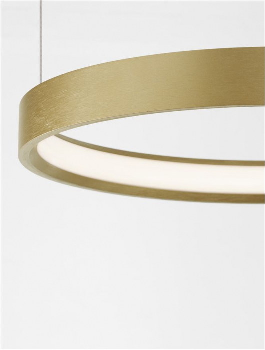 9345615 Lustra Nova Luce PERRINE LED 22W 1540lm 3000K Aluminium & Acrylic Brushed Gold Dimabil Triac IP20 [7]
