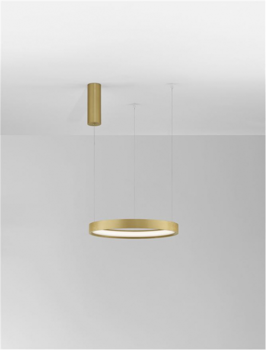 9345615 Lustra Nova Luce PERRINE LED 22W 1540lm 3000K Aluminium & Acrylic Brushed Gold Dimabil Triac IP20 [2]