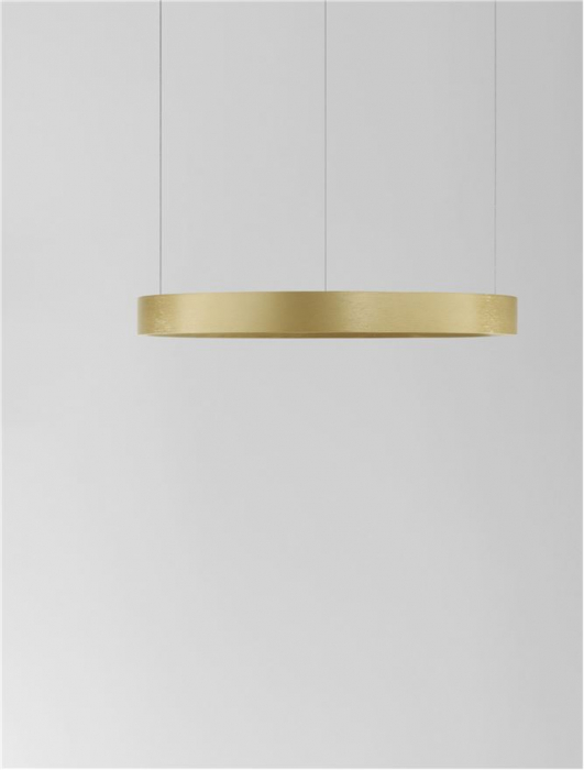 9345615 Lustra Nova Luce PERRINE LED 22W 1540lm 3000K Aluminium & Acrylic Brushed Gold Dimabil Triac IP20 [4]