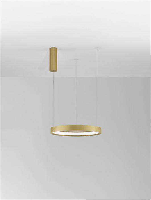 9345615 Lustra Nova Luce PERRINE LED 22W 1540lm 3000K Aluminium & Acrylic Brushed Gold Dimabil Triac IP20 [3]