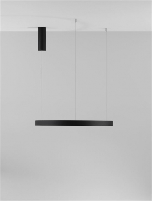 9345616 Lustra Nova Luce PERRINE LED 40W 2800lm 3000K Aluminium & Acrylic Sandy Black Dimabil Triac IP20 [8]