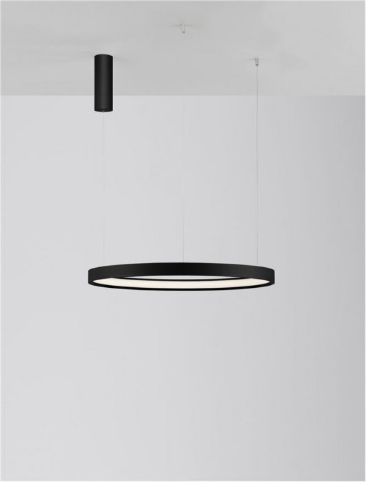 9345616 Lustra Nova Luce PERRINE LED 40W 2800lm 3000K Aluminium & Acrylic Sandy Black Dimabil Triac IP20 [7]