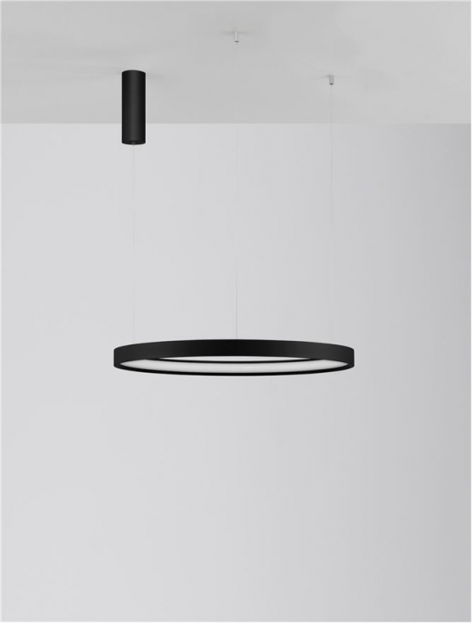 9345616 Lustra Nova Luce PERRINE LED 40W 2800lm 3000K Aluminium & Acrylic Sandy Black Dimabil Triac IP20 [6]