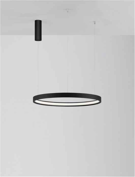 9345616 Lustra Nova Luce PERRINE LED 40W 2800lm 3000K Aluminium & Acrylic Sandy Black Dimabil Triac IP20 [5]