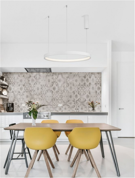 9345617 Lustra Nova Luce PERRINE LED 40W 2800lm 3000K Aluminium & Acrylic Sandy White Dimabil Triac IP20 [2]