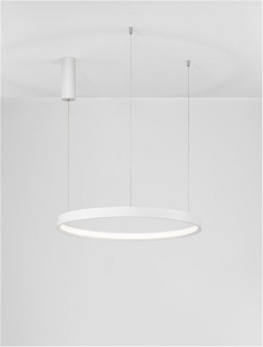 9345617 Lustra Nova Luce PERRINE LED 40W 2800lm 3000K Aluminium & Acrylic Sandy White Dimabil Triac IP20 [4]