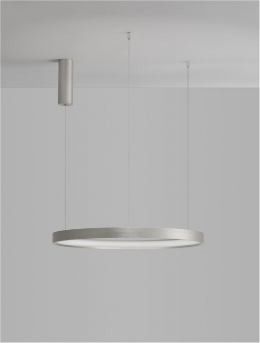 9345618 Lustra Nova Luce PERRINE LED 40W 2800lm 3000K Aluminium & Acrylic Bruched Champagne Silver Dimabil Triac IP20 [5]