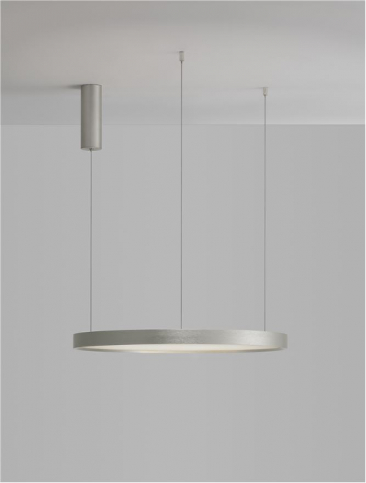 9345618 Lustra Nova Luce PERRINE LED 40W 2800lm 3000K Aluminium & Acrylic Bruched Champagne Silver Dimabil Triac IP20 [8]