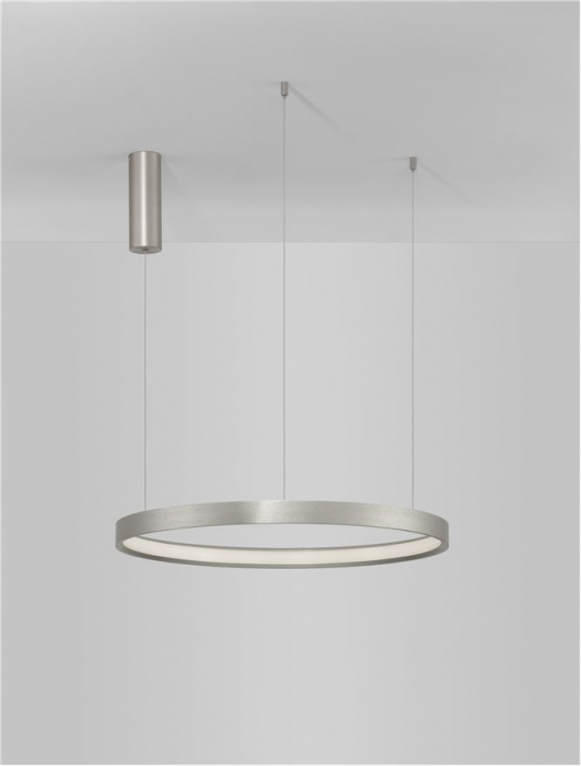 9345618 Lustra Nova Luce PERRINE LED 40W 2800lm 3000K Aluminium & Acrylic Bruched Champagne Silver Dimabil Triac IP20 [4]