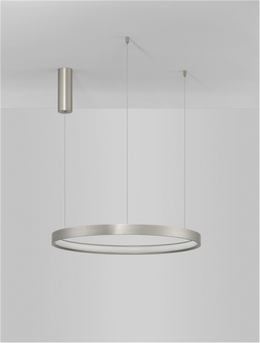 9345618 Lustra Nova Luce PERRINE LED 40W 2800lm 3000K Aluminium & Acrylic Bruched Champagne Silver Dimabil Triac IP20 [3]