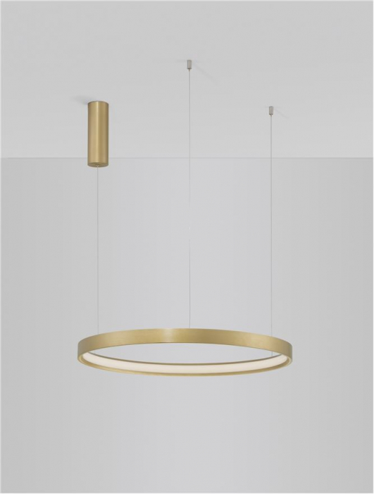 9345619 Lustra Nova Luce PERRINE LED 40W 2800lm 3000K Aluminium & Acrylic Brushed Gold Dimabil Triac IP20 [8]