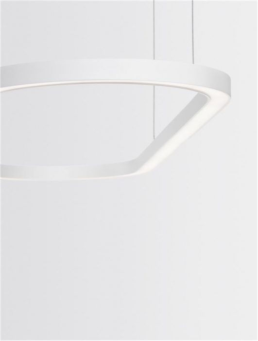 9345625 Lustra Nova Luce CUPPE LED 56W 6989lm 3000K Aluminium & Acrylic Sandy White Dimabil Triac IP20 [9]