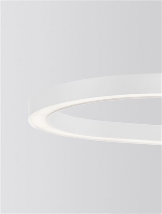 9345625 Lustra Nova Luce CUPPE LED 56W 6989lm 3000K Aluminium & Acrylic Sandy White Dimabil Triac IP20 [7]