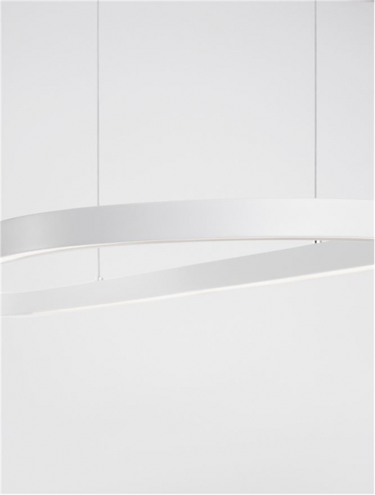 9345625 Lustra Nova Luce CUPPE LED 56W 6989lm 3000K Aluminium & Acrylic Sandy White Dimabil Triac IP20 [10]