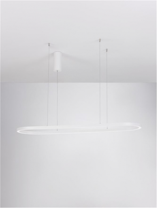 9345625 Lustra Nova Luce CUPPE LED 56W 6989lm 3000K Aluminium & Acrylic Sandy White Dimabil Triac IP20 [3]