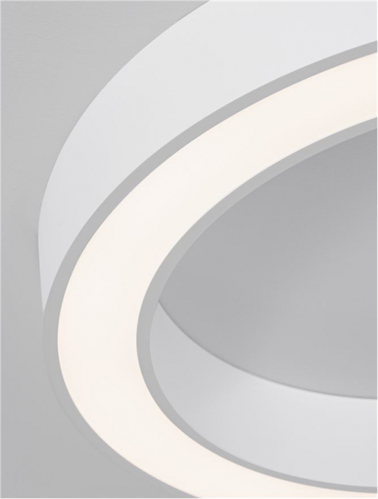 9345632 Plafoniera Nova Luce MORBIDO LED 48W 3730lm 2700K - 4000K Aluminium & Acrylic Sandy Black Dimabil CCT IP20 [6]