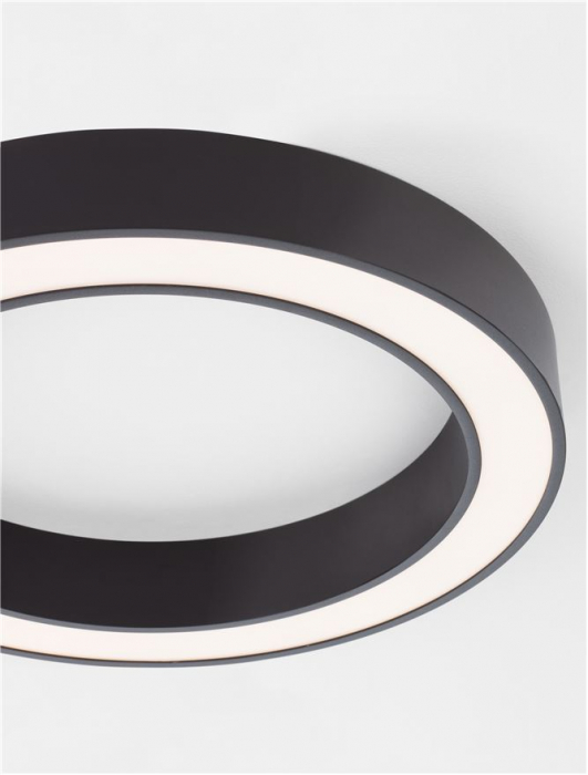 9345633 Plafoniera Nova Luce MORBIDO LED 48W 3730lm 2700K - 4000K Aluminium & Acrylic Sandy White Dimabil CCT IP20 [5]