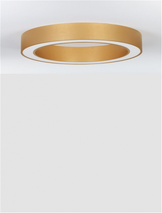 9345634 Plafoniera Nova Luce MORBIDO LED 48W 3730lm 2700K - 4000K Aluminium & Acrylic Brass Gold Dimabil CCT IP20 [3]
