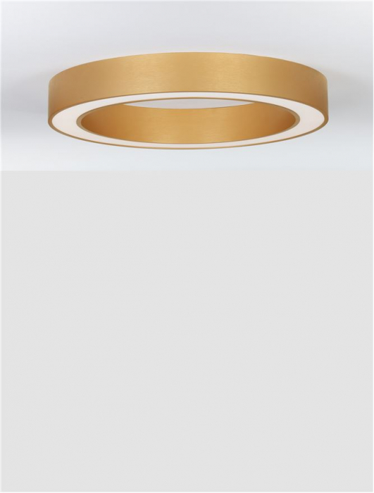 9345634 Plafoniera Nova Luce MORBIDO LED 48W 3730lm 2700K - 4000K Aluminium & Acrylic Brass Gold Dimabil CCT IP20 [4]