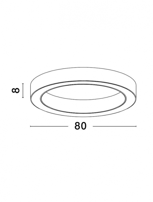 9345635 Plafoniera Nova Luce MORBIDO LED 48W 3730lm 2700K - 4000K Aluminium & Acrylic Sandy Black Dimabil CCT IP20 [8]