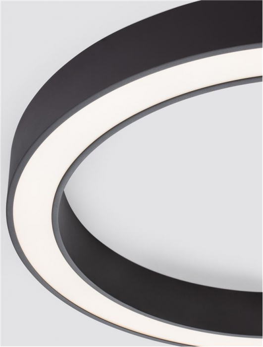 9345636 Plafoniera Nova Luce MORBIDO LED 48W 3730lm 2700K - 4000K Aluminium & Acrylic Sandy White Dimabil CCT IP20 [5]