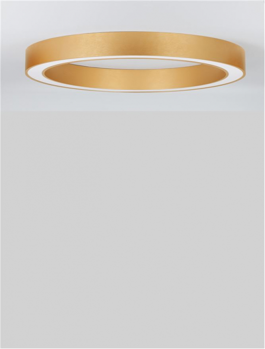 9345637 Plafoniera Nova Luce MORBIDO LED 48W 3730lm 2700K - 4000K Aluminium & Acrylic Brass Gold Dimabil CCT IP20 [4]
