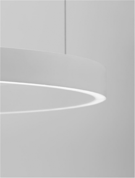 9345663 Lustra Nova Luce ELOWEN LED 77W 3326lm 3000K Aluminium & Acrylic Sandy White Dimabil Triac IP20 [2]