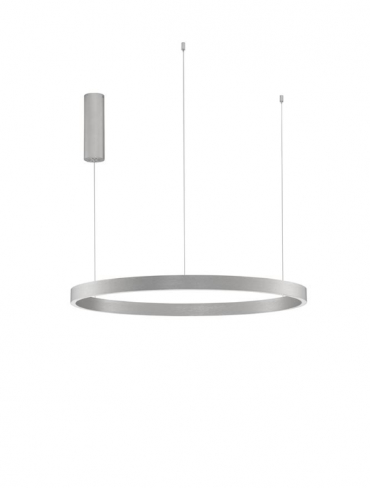 9345666 Lustra Nova Luce ELOWEN LED 77W 3326lm 3000K Aluminium & Acrylic Brushed Silver Dimabil Triac IP20 [1]