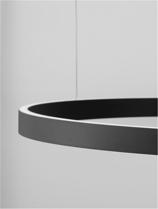 9345668 Lustra Nova Luce ELOWEN LED 106W 4899lm 3000K Aluminium & Acrylic Sandy Black Dimabil Triac IP20 [3]