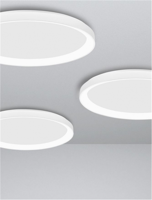 9345680 Plafoniera Nova Luce PERTINO LED 30W 1785lm 2700K Aluminium & Acrylic Sandy White Dimabil Triac IP20 [5]