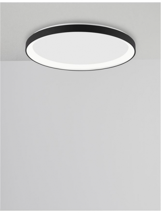 9345681 Plafoniera Nova Luce PERTINO LED 30W 1785lm 2700K Aluminium & Acrylic Sandy Black Dimabil Triac IP20 [3]