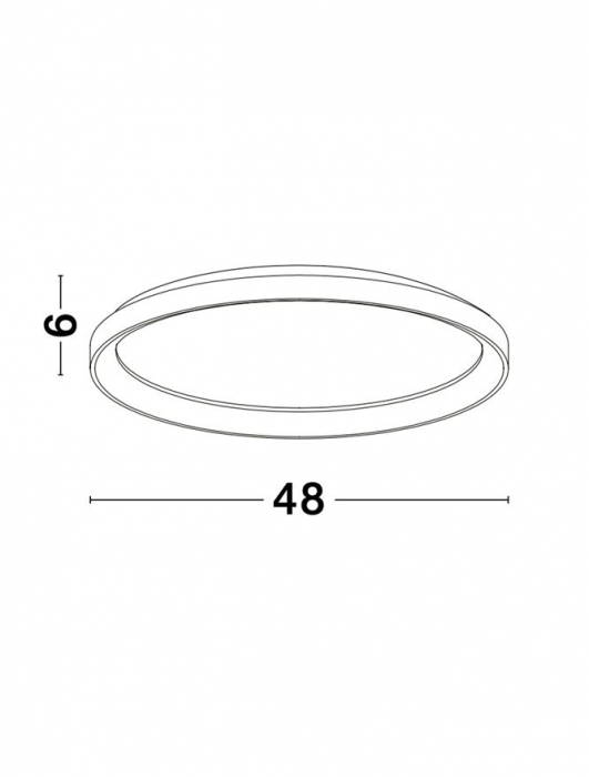 9345682 Plafoniera Nova Luce PERTINO LED 40W 2554lm 2700K Aluminium & Acrylic Sandy White Dimabil Triac IP20 [6]