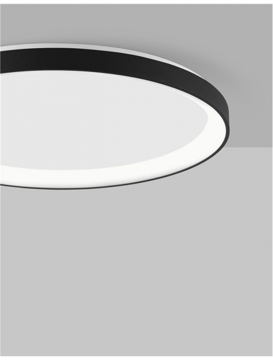 9345683 Plafoniera Nova Luce PERTINO LED 40W 2554lm 2700K Aluminium & Acrylic Sandy Black Dimabil Triac IP20 [2]