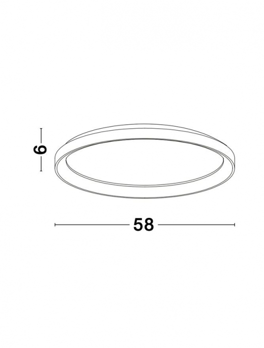 9345684 Plafoniera Nova Luce PERTINO LED 50W 3134lm 2700K Aluminium & Acrylic Sandy White Dimabil Triac IP20 [6]