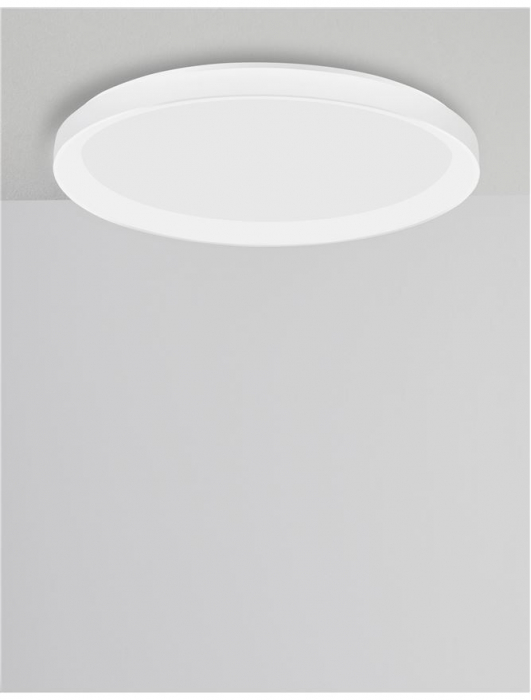 9345684 Plafoniera Nova Luce PERTINO LED 50W 3134lm 2700K Aluminium & Acrylic Sandy White Dimabil Triac IP20 [3]