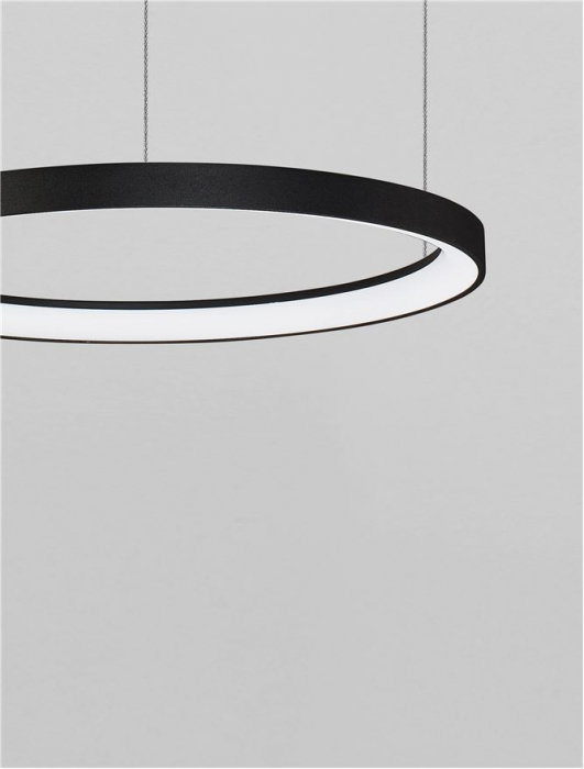 9345687 Lustra Nova Luce PERTINO LED 38W 2175lm 2700K Aluminium & Acrylic Sandy Black Dimabil Triac IP20 [2]