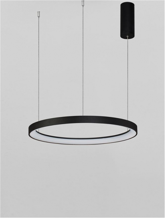 9345687 Lustra Nova Luce PERTINO LED 38W 2175lm 2700K Aluminium & Acrylic Sandy Black Dimabil Triac IP20 [4]