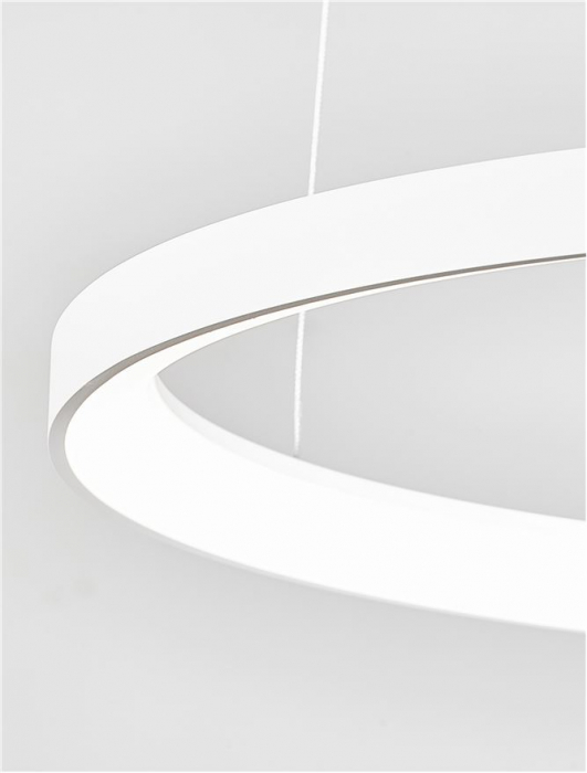 9345688 Lustra Nova Luce PERTINO LED 48W 2773lm 2700K Aluminium & Acrylic Sandy White Dimabil Triac IP20 [5]