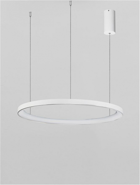 9345688 Lustra Nova Luce PERTINO LED 48W 2773lm 2700K Aluminium & Acrylic Sandy White Dimabil Triac IP20 [3]