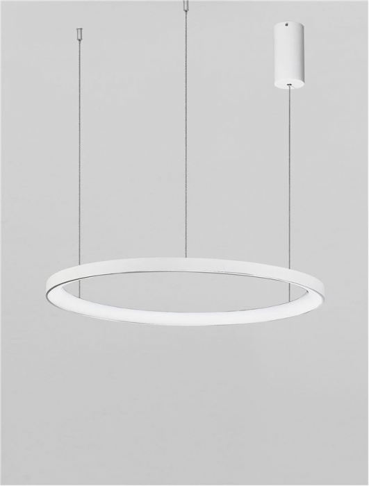 9345688 Lustra Nova Luce PERTINO LED 48W 2773lm 2700K Aluminium & Acrylic Sandy White Dimabil Triac IP20 [4]