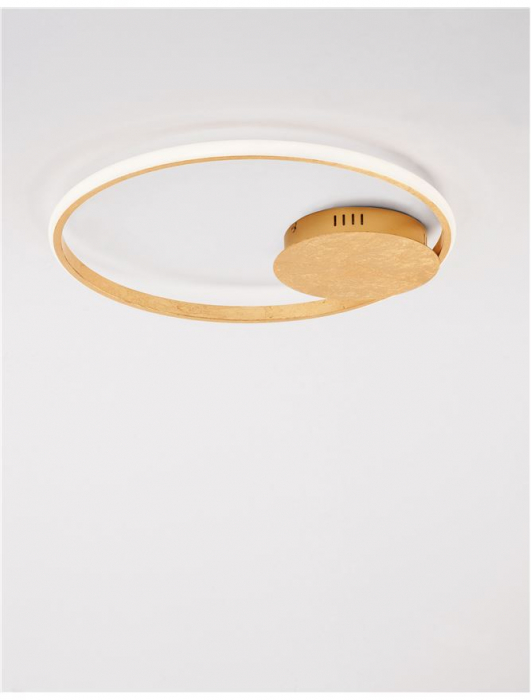 9348071 Plafoniera Nova Luce FULINE LED 32W 2321lm 3000K IP20 Aluminiu & Acril Gold Leaf NOVALUCE [3]