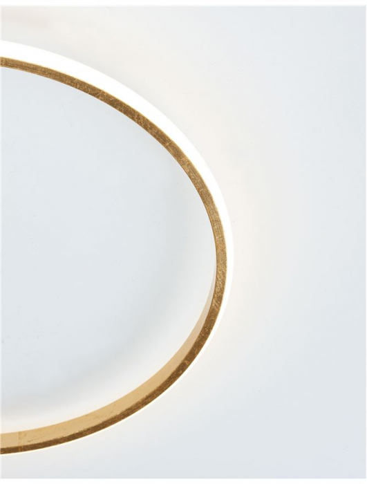 9348071 Plafoniera Nova Luce FULINE LED 32W 2321lm 3000K IP20 Aluminiu & Acril Gold Leaf NOVALUCE [6]