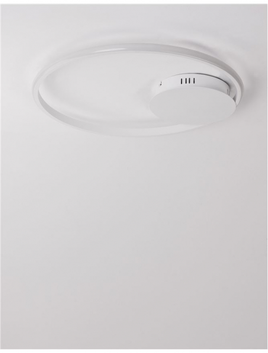 9348072 Plafoniera Nova Luce FULINE LED 32W 1625lm 3000K IP20 Aluminiu & Acril Sandy White [3]