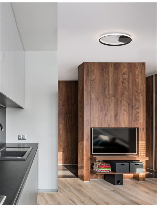 9348073 Plafoniera Nova Luce FULINE LED 32W 1423lm 3000K IP20 Aluminiu & Acril Sandy Black NOVALUCE [2]