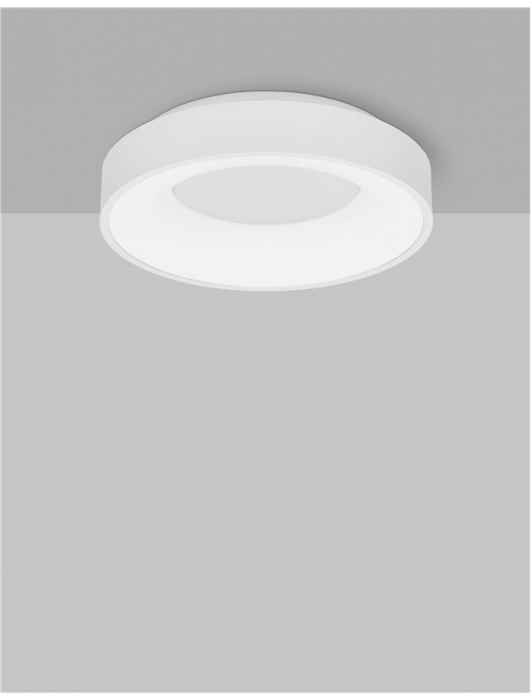 9353830 Plafoniera Nova Luce RANDO THIN LED 30W 1845lm 3000K Aluminium & Acrylic Sandy White Dimabil Triac IP20 [2]