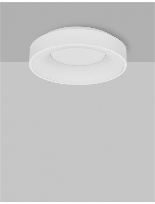 9353830 Plafoniera Nova Luce RANDO THIN LED 30W 1845lm 3000K Aluminium & Acrylic Sandy White Dimabil Triac IP20 [3]