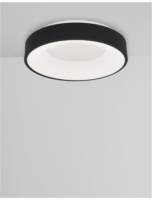 9353831 Plafoniera Nova Luce RANDO THIN LED 30W 1845lm 3000K Aluminium & Acrylic Sandy Black Dimabil Triac IP20 [3]