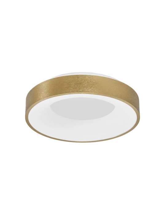 9353832 Plafoniera Nova Luce RANDO THIN LED 30W 1845lm 3000K Aluminium & Acrylic Brushed Gold Dimabil Triac IP20 [1]