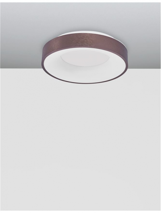 9353833 Plafoniera Nova Luce RANDO THIN LED 30W 1845lm 3000K Aluminium & Acrylic Brushed Coffee Dimabil Triac IP20 [4]